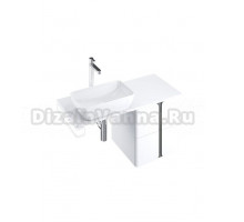 Тумба под раковину со столешницей Ravak Balance SD 120 глянцевая белая, графит, тумба Balance SD 50