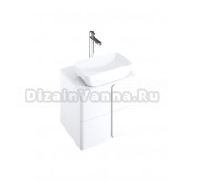 Тумба с раковиной Ravak Balance SD 60 глянцевая белая, белая, раковина Uni Slim 50