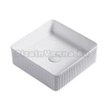 Накладная раковина RGW GS-01 37 см белая, квадратная