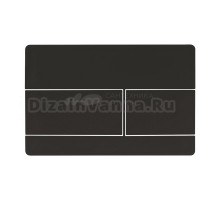 Кнопка смыва для унитаза RGW SWH 08B металл, цвет черный