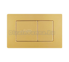 Кнопка смыва для унитаза RGW SWH 10Gb металл, цвет брашированное золото