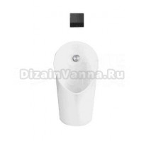 Писсуар подвесной ARROW AN661 сенсорный, с сифоном, с крышкой, со смывным механизмом, для писсуара ARROW AG7107AB матовый черный