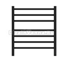 Полотенцесушитель электрический APEXTERMO Atlas AT00165BM 60x55 см, подключение справа, слева, скрытое подключение справа, матовый черный, лесенка, из стали