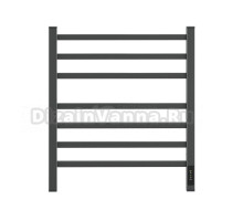 Полотенцесушитель электрический APEXTERMO Atlas AT00165GF 60x55 см, подключение справа, слева, скрытое подключение справа, графит металлик, лесенка, из стали