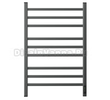 Полотенцесушитель электрический APEXTERMO Atlas AT00185GF 80x55 см, подключение справа, слева, скрытое подключение справа, графит металлик, лесенка, из стали