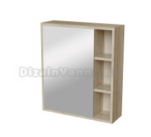 Зеркальный шкаф "МИЛТОН-60" Дуб сонома (ЛДСП)