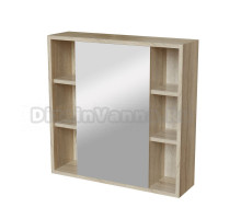 Зеркальный шкаф "МИЛТОН-70" Дуб сонома (ЛДСП)