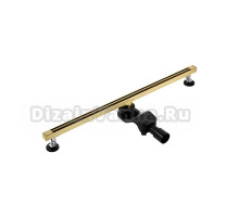 Душевой трап (лоток) Wonzon & Woghand WW-65409T-BG 90 см, решетка брашированное золото, с сифоном