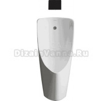 Писсуар подвесной ARROW AN632_1 сенсорный, с сифоном, безободковый, со смывным механизмом, ARROW AG7107AB матовый черный