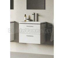 Тумба с раковиной Ravak Balance II SD 50 глянцевая белая, ручки глянцевый хром