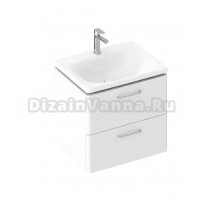 Тумба с раковиной Ravak Balance II SD 60 глянцевая белая, ручки глянцевый хром