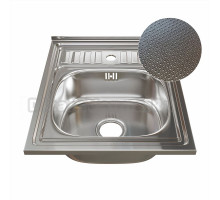 Мойка 50х60 (0,6) вып 3 1/2 MIXLINE 16см  с сифоном ДЕКОР