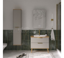 Мебель для ванной комнаты EQUIL Desert 80.2Y L со столешницей, с ножками, амарок, дуб