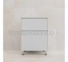 Тумба с раковиной Style Line Лима Plus 60 напольная, эмаль, белая матовая