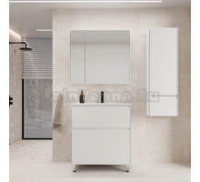 Мебель для ванной комнаты Style Line Лима Plus 70 напольная, эмаль, белая матовая