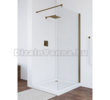 Душевая перегородка Vegas Glass Eaf Tur Novo 96 05 01 профиль бронза, стекло прозрачное