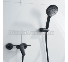 Смеситель для душа с лейкой Shevanik S4716H, черный