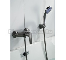 Смеситель для душа с лейкой Shevanik S5016T, оружейная сталь