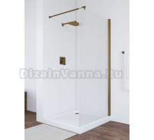 Душевая перегородка Vegas Glass Eaf Tur Novo 106 05 10 профиль бронза, стекло сатин