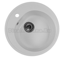 Мойкa ML-GMS102 СТАНДАРТ круглая, белый (331), 500 мм (глуб. чаши 170)