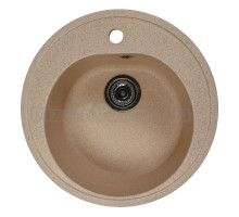 Мойкa ML-GMS102 СТАНДАРТ круглая, песочный (302), 500 мм (глуб. чаши 170)