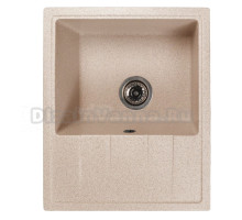 Мойка ML-GMS103 СТАНДАРТ с крылом, бежевый (328),  570*460*190мм