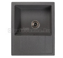 Мойка ML-GMS103 СТАНДАРТ с крылом, темно-серый (309), 570*460*190мм