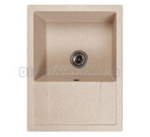Мойка ML-GMS115 СТАНДАРТ с крылом, бежевый (328), 645*505*190мм