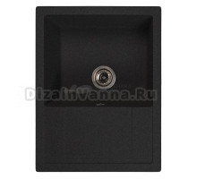 Мойка ML-GMS115 СТАНДАРТ с крылом, черный (308), 645*505*190мм