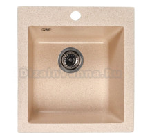 Мойка ML-GMS118 СТАНДАРТ прямоугольная, бежевый (328), 492*417*190мм