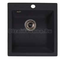 Мойка ML-GMS118 СТАНДАРТ прямоугольная, черный (308), 492*417*190мм