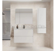 Мебель для ванной комнаты Style Line Лима Plus 90 подвесная, эмаль, белая матовая