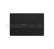 Кнопка смыва для унитаза Oliveeka OL-R22-MB нержавеющая сталь, цвет матовый черный