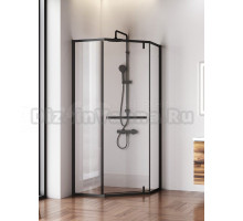 Душевой уголок AM.PM Gem W90G-405-9090-BT профиль матовый черный, стекло прозрачное