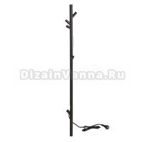 Полотенцесушитель электрический Bemeta 704151010 120x10 см, матовый черный, I-образный