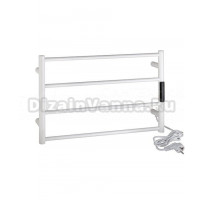 Полотенцесушитель электрический Bemeta 704151084 35x55 см, подключение справа, матовый белый, лесенка