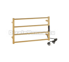 Полотенцесушитель электрический Bemeta 704153085 35x55 см, подключение справа, матовое золото, лесенка