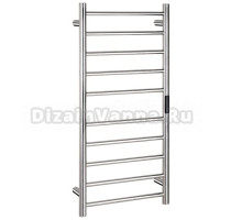 Полотенцесушитель электрический Bemeta 704151041 95x45 см, подключение справа, скрытое подключение справа, глянцевый хром, лесенка