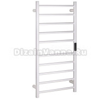 Полотенцесушитель электрический Bemeta 704151044 95x45 см, подключение справа, скрытое подключение справа, матовый белый, лесенка