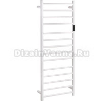 Полотенцесушитель электрический Bemeta 704151054 130x45 см, подключение справа, скрытое подключение справа, матовый белый, лесенка