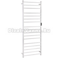 Полотенцесушитель электрический Bemeta 704151064 170x60 см, подключение справа, скрытое подключение справа, матовый белый, лесенка