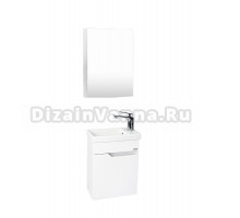 Мебель для ванной комнаты VIANT Куба 40 L подвесная, глянцевая белая