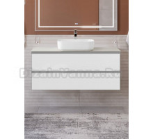 Тумба под раковину со столешницей BelBagno Kraft 120 подвесная, bianco opaco, столешница kep-120-cem