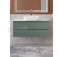 Тумба под раковину со столешницей BelBagno Kraft 120 подвесная, матовая еловая, столешница kep-120-cem