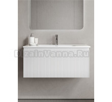 Тумба с раковиной Sancos Snob R 1.0 90 bianco