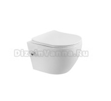 Унитаз подвесной BelBagno Marino BB7026CH-TOR-BS/SC безободковый, сиденье с микролифтом, с биде