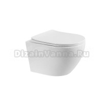 Унитаз подвесной BelBagno Marino BB7026CH-TOR-BFS/SC безободковый, сиденье с микролифтом, с биде