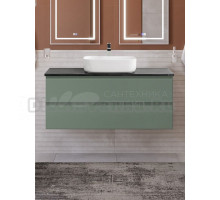 Тумба под раковину со столешницей BelBagno Kraft 120 подвесная, матовая еловая, столешница kep-120-mno