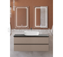 Мебель для ванной комнаты BelBagno Kraft 120 подвесная, матовая бежевая, столешница kep-120-mno, раковина BB1304