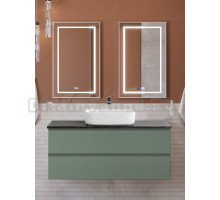 Мебель для ванной комнаты BelBagno Kraft 120 подвесная, матовая еловая, столешница kep-120-mno, раковина BB1304